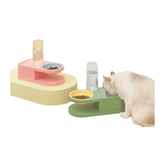 Bát Ăn Cho Chó Mèo Pakeway Vuông Tròn Kèm Bình Nước - Paddy Pet Shop